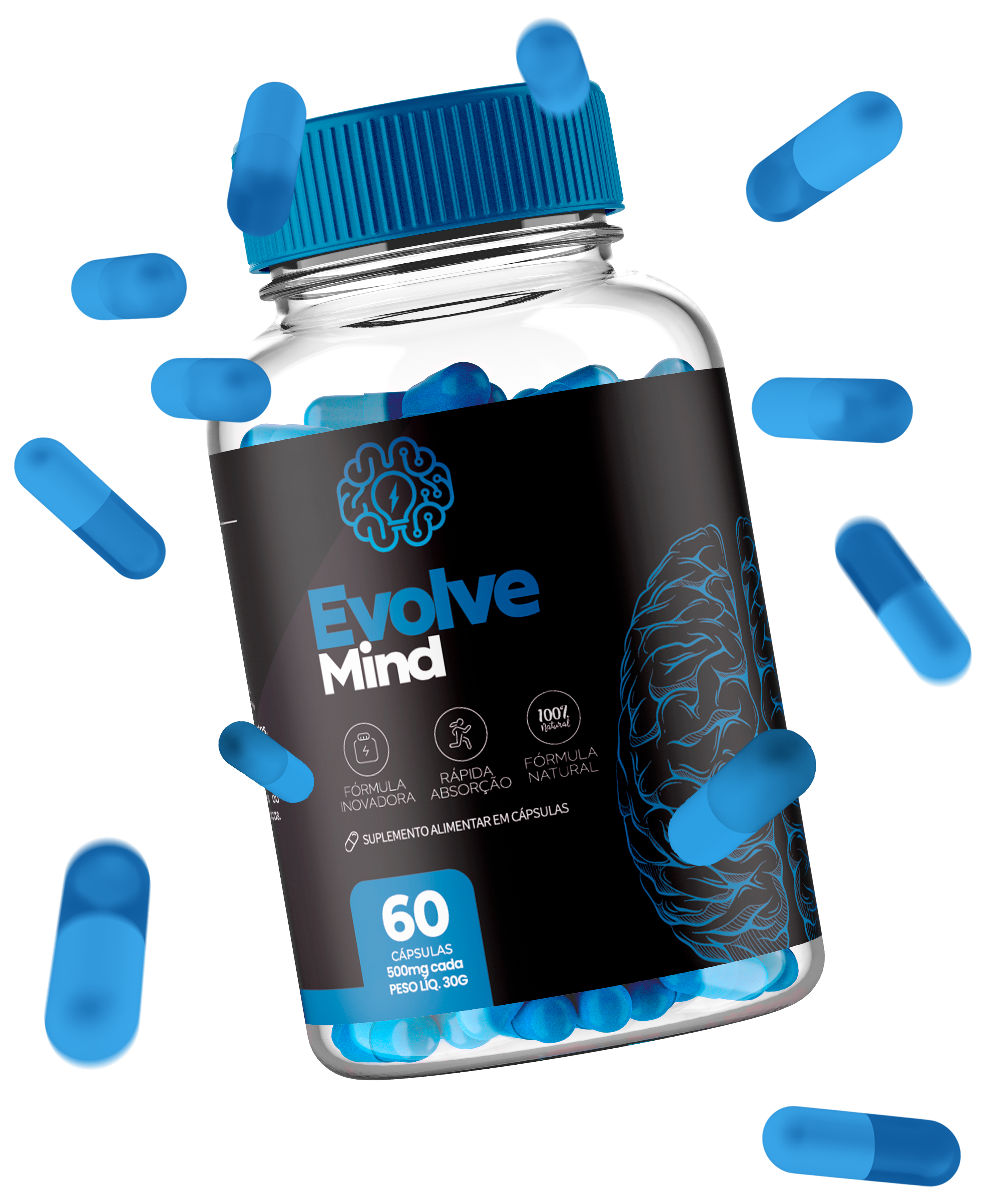 Evolve Mind, suplemento cognitivo em cápsulas